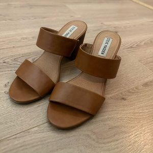 Steve Madden brown heels size 7 worn once
